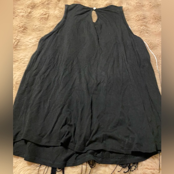 CHA CHA VENTE BLACK TOP
WITH FRINGE LADIES MEDIUM - Picture 2 of 6